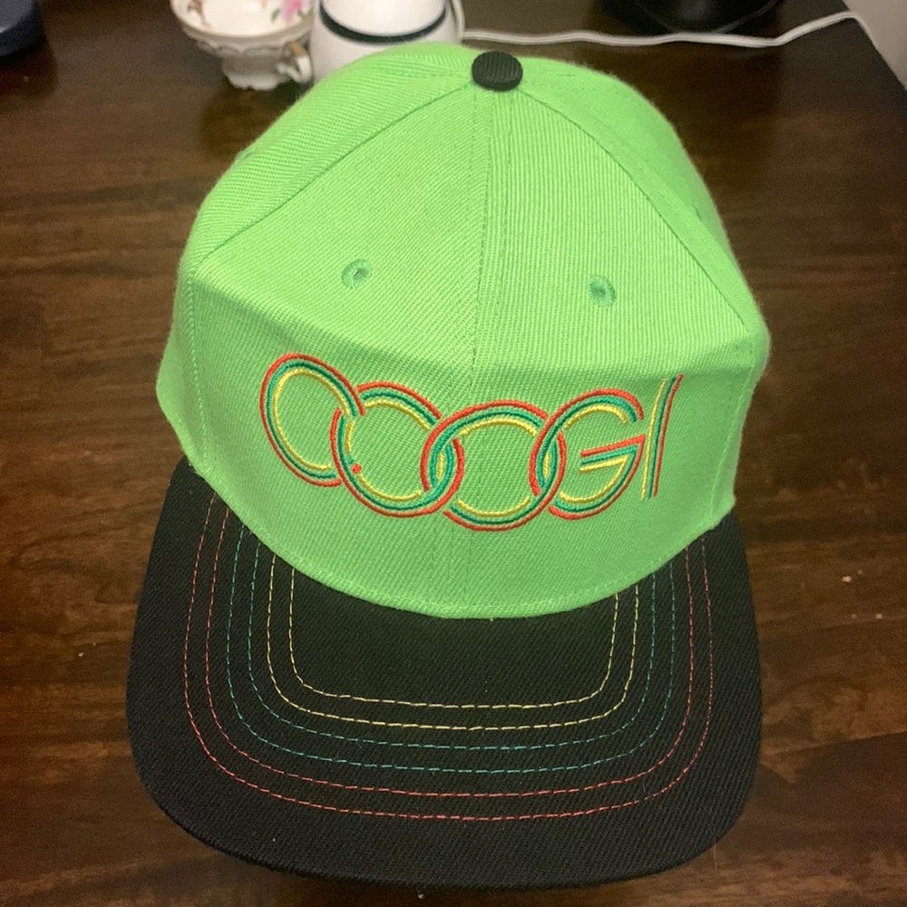 mens lime green coogi hat